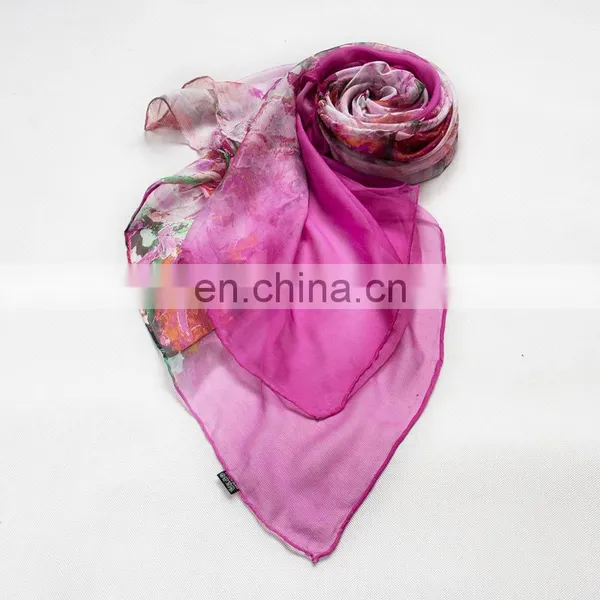 2015fashion Style Newest High Quality Silk Crepe Georgette Digital Printing Scarfs(SP859L) photo-4