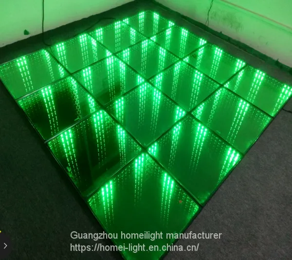 3D Mirror Abyss Dance Floor Led Panel Tile for Club Stage photo-3