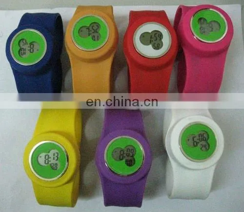 Fashion and Waterproof Colorful Silicone Watches