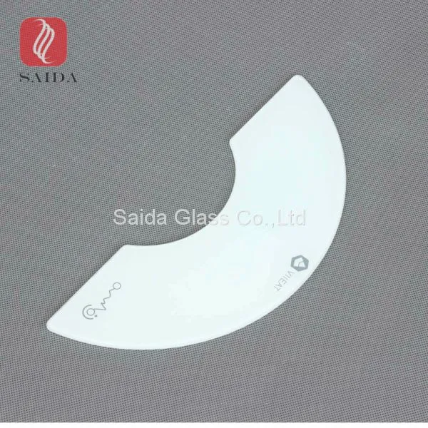 Custom Sector Shape White Printed Tempered Glass Panel for Home Appliance Parts photo-4