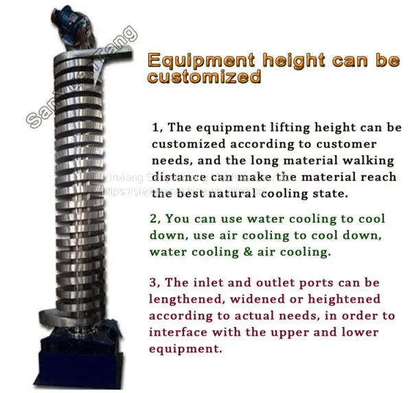 Cooling Vibratory Spiral Conveyor Lift Elevator , Vibrating Screw Conveyors photo-2