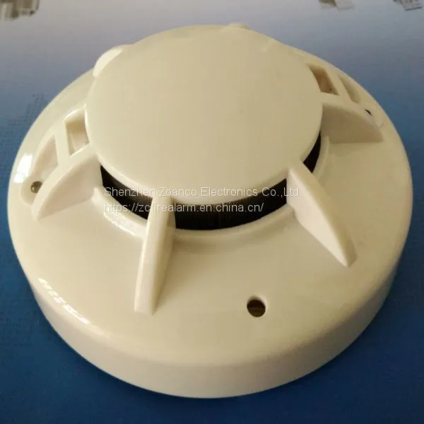 CE Smoke Detector Conventional Smoke Sensor  Photoelectronic detector 2 wires for fire alarm system