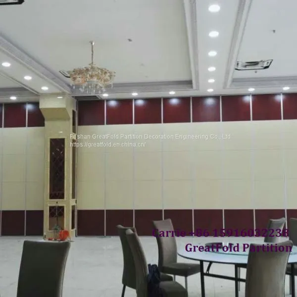 Modern Auditorium Hall Floor to Ceiling Soundproof Movable Partition Wall photo-4