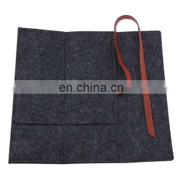 2018 New Style Roll up Felt Pencil Pouch With Customized Logo photo-3