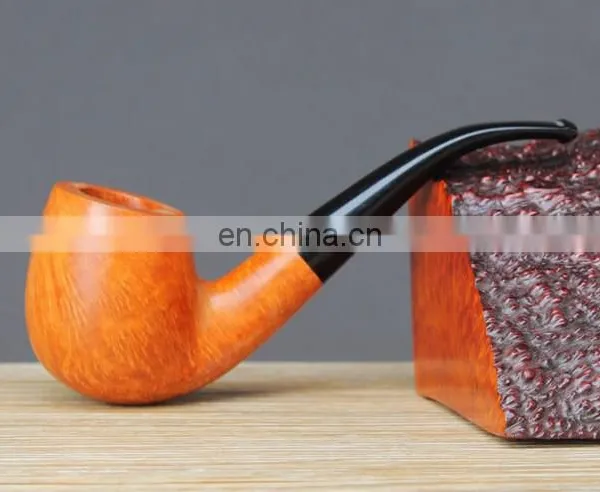 Briar Tobacco Pipe 9MM Activated Carbon Filter Briar Wooden Classic Curved High-end Pipe photo-4
