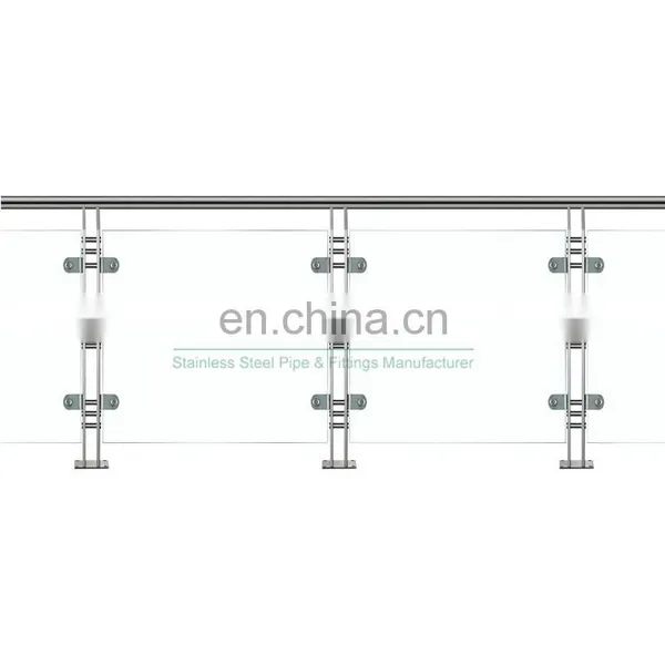 Modern House Stainless Steel 304 316 Terrace Glass Balustrade Balcony Plexiglass Railing Designs photo-5