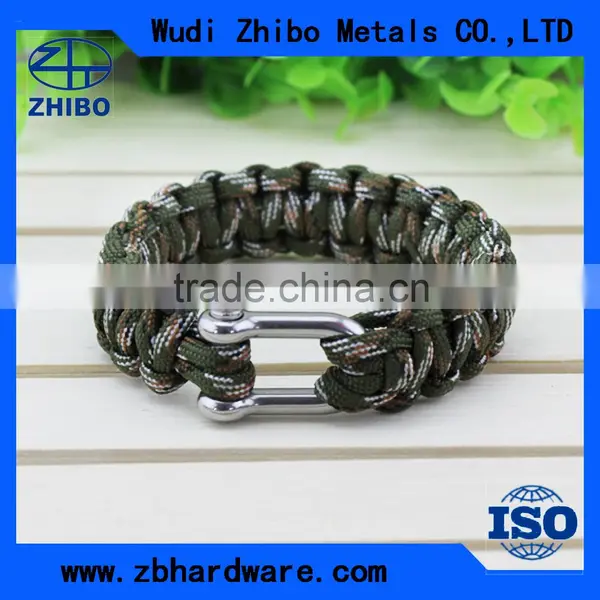 Wholesale Customer Cheap Escape Nylon Mountaineering Bracelet With Whistle photo-4