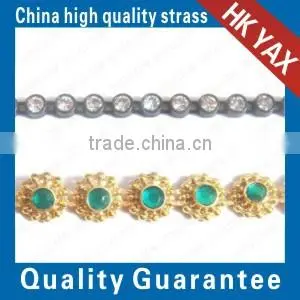 0507C China Quality Cup Chain Stone Trimming, Crystal Cup Chainstone Trimming, China Wholesale Glass Cup Chain Stone Trimming photo-3