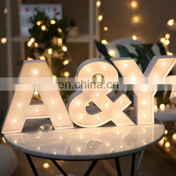 Wedding Party Events Decoration Plastic Mini Led Sign Love Letters photo-3