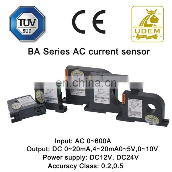 Acrel AC Current Sensor Input:0-600A Output:0-20mA/4~20mA Diameter:50mm CTs Accuracy Class 0.2 0.5 Current Transducer BA50-AI/I photo-4