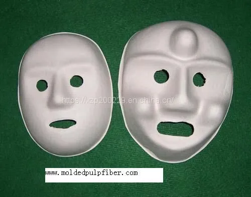 Paper Mache Paper Gift Pulp Tray Paper Mask DIY Plain Mask Soap Packaging photo-3