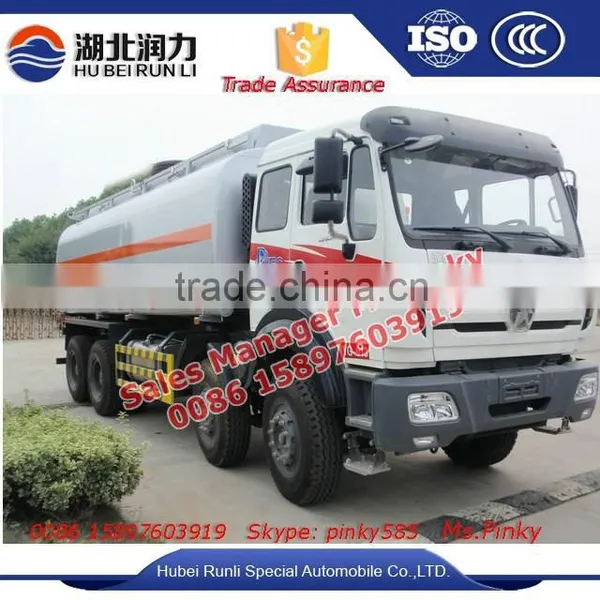 8x4 Baotou Beiben Refueling Diesel Tanker Truck 25cbm to 30cube Meter Fuel Tank Trucks For Sales photo-4
