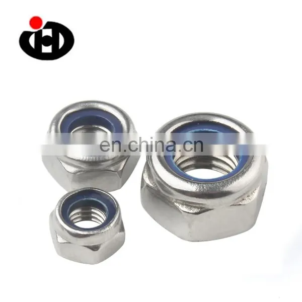 Factory Supply JINGHONG DIN985 Galvanized Self-locking Nylon Lock Hex Nut photo-2