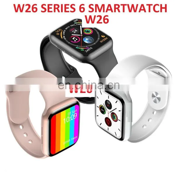 2021 New W26+ W26 Plus Smart Watch 1.75 Full Screen Touch Control Smart Watch Band W26+ Sport Watch Smart Bracelet PK T500 photo-3