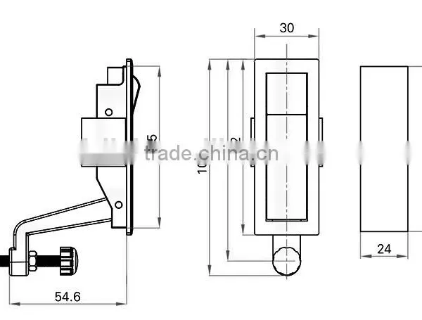 CE Rohs Cheap Wholesale Chrome Plated Compression Raised and Flat Trigger Button Lock for Industrial Use photo-5