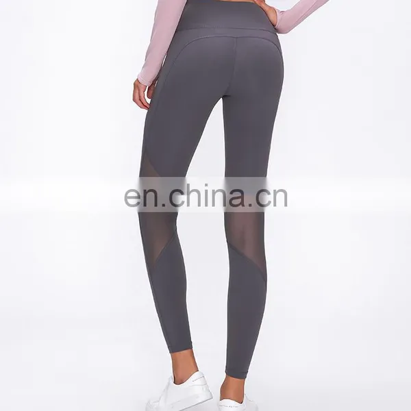 Clothes Fitness Wear Wholesale Women Mesh Yoga Pants Leggings Newest Ready to Ship Private Label High Quality Fabric Sportswear photo-4