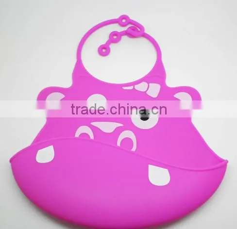 Cute Animal Printed Plain White Baby Bibs Wholesale photo-3