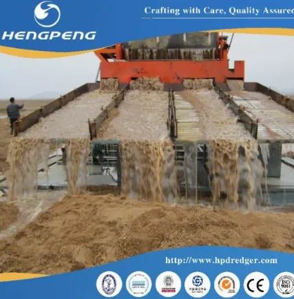 High Efficiency Hengpeng 200t Chain Bucket Gold Mining Dredger photo-2