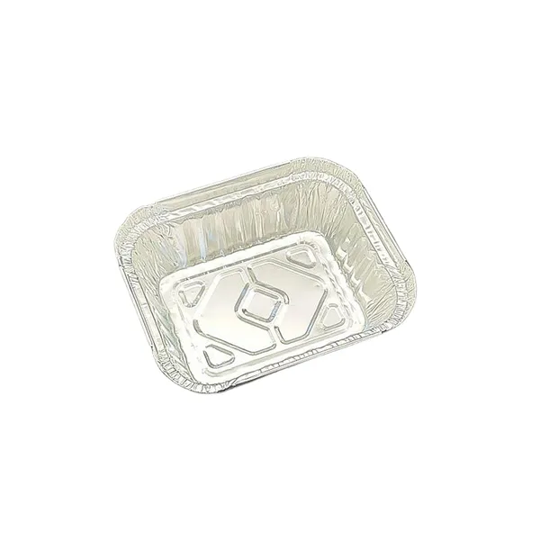 Aluminum Foil Tray 350ml Rectangular Disposable Container for Food Storage and Baking photo-3