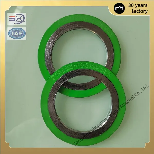 High Temperature and High Pressure Resistant Flange Gaskets, Metal Inner and Outer Ring Spiral Wound Gaskets, DN100 DN300 DN600 photo-4