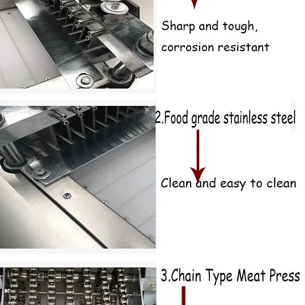 QDMECH Stainless Steel 304 Automatic Meat and Bone RL014 Cutter Machine for Frozen Meat Chicken Fish Bone Cutting photo-5
