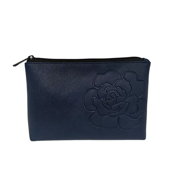Embossed Rose PU Cosmetic Pouch photo-2