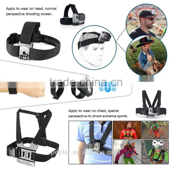 PK42 40-in-1 GoPros Accessory Kit for Gopros Hero2/3/3+/4/4 Session With L Size Carring Case (33.5*22.6*6.0cm) photo-3