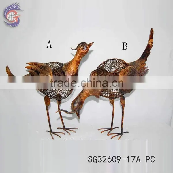 Ornamental Shabby Chic Birds Home Decoration for Metal Animal Yard Decoration photo-3