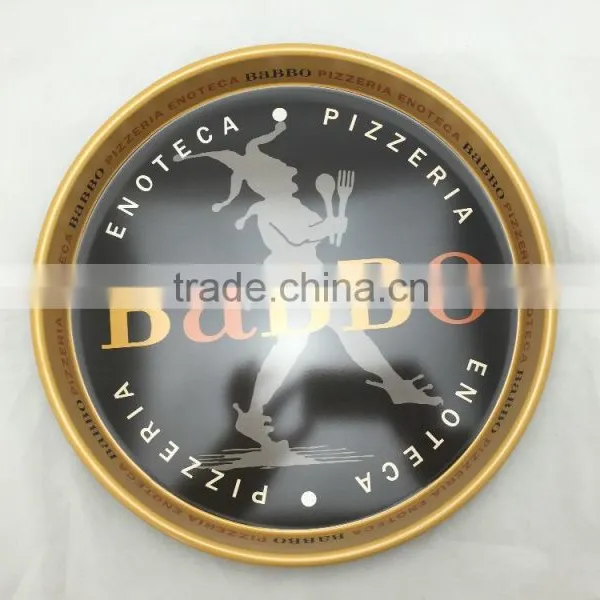 CCKT-T330 2015 Popular Design Barware Circle Tin Food Serving Tray, Bar Tray photo-3