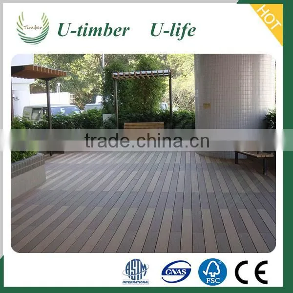 Cheap Exterior Wood Plastic Decking Composite Flooring Outside photo-3