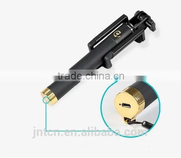 MINI Rechargeable 360 Degree Rotating Folding Phone Holder Monopod Bluetooth Selfie Stick QC22 photo-3