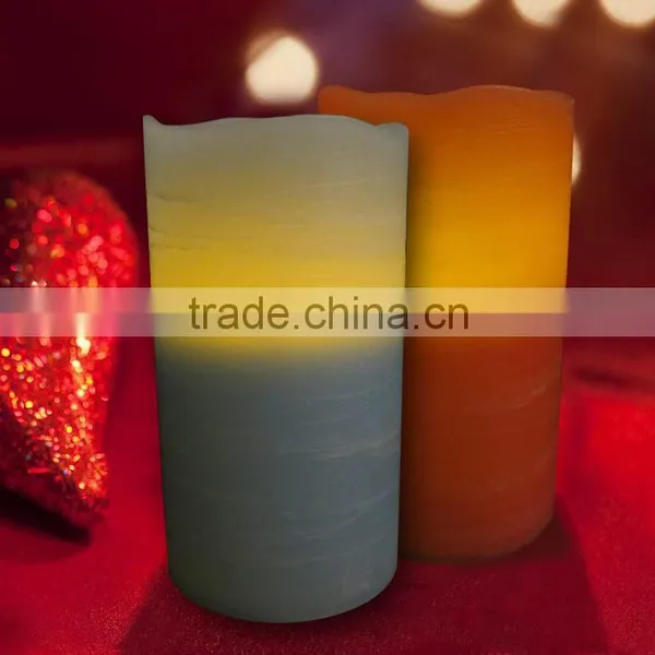 Moving Flame Wick Real Wax LED Candle With Timer photo-2