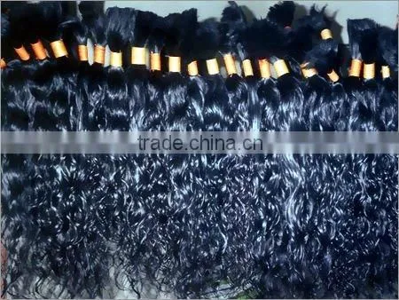 High Quality Indian Remy Curly Hair Bulk & Hair Extension