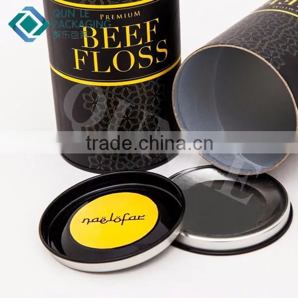Custom Design Matte Finish Paper Tubes With Dome Metal Lid photo-2