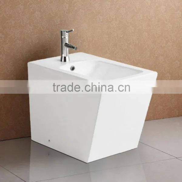 Rectangular Shaped Floor Staning Good Quality Ceramic Basin photo-4