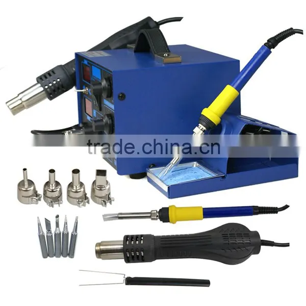 2in1 862D+ 110V SMD Rework Soldering Station + Soldering Iron Hot Air Gun 110V photo-3