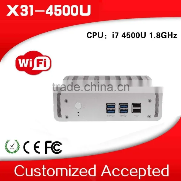 The cheapest X31-4500U Mini PC With Hdd Media Center PC All In One 4G RAM 256G SSD With WIFI,12V Power Adapt