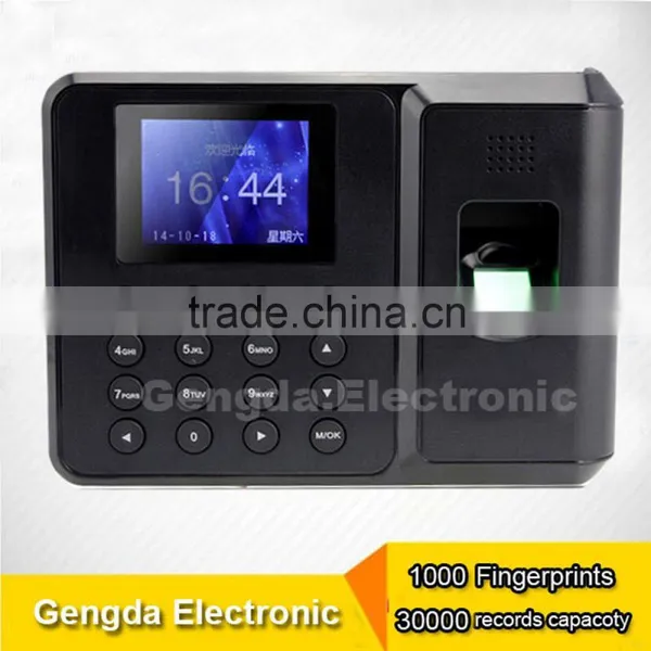 High security fingerprint time clock machine password time attendance system