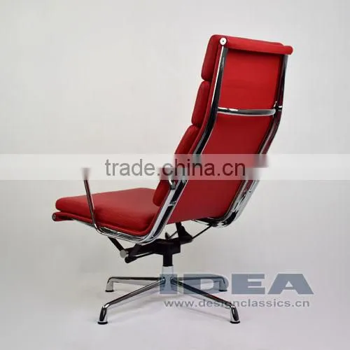 Replica Charles Management Soft Pad Lounge Chair - Red Genuine Leather photo-4