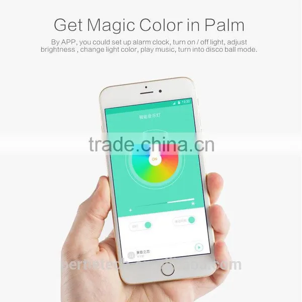 Portable Color Changing LED Light Lamp Bluetooth Speaker With Touch Panel photo-4