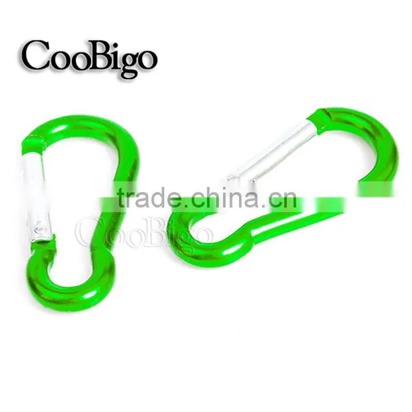 Colorful Aluminum Spring Carabiner Snap Hook Hanger Keychain Hiking Camping #FLQ186-8C(Mix-s) photo-4