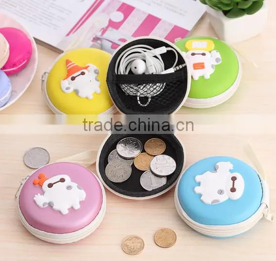 Multifunctional Cute Bay Max Round Coin Purse Made in China photo-2