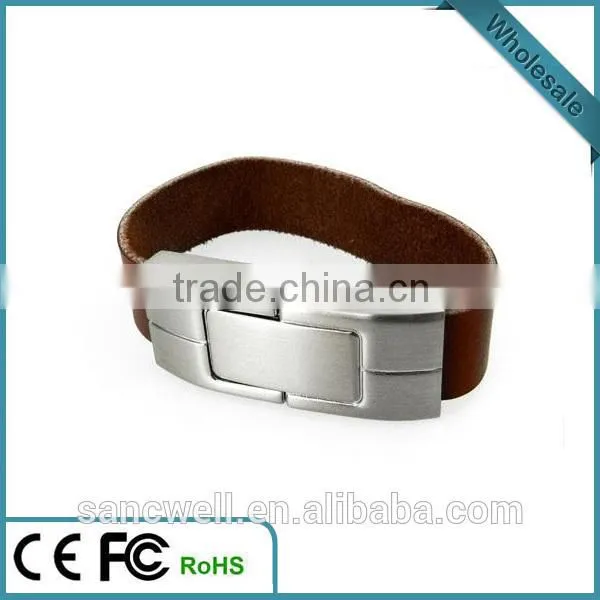 High Quality Bulk Cheap Leather USB Flash Stick photo-3