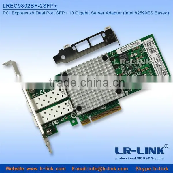 High-quality PCI Express Intel 82599ES Dual Port SFP+ 10G Fiber NIC Compatible With X520-DA2