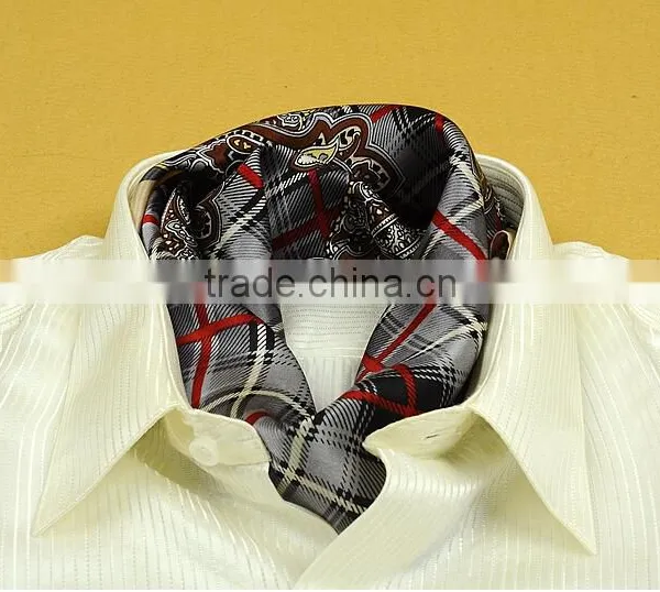 Luxury 100% Silk Square Scarves for Men photo-2
