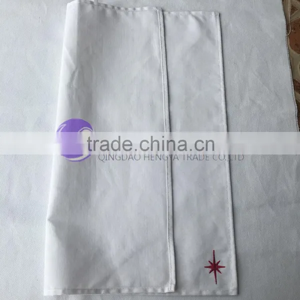 100% Cotton Fabric White Embroidered Dinner Cocktail Table Napkin photo-2