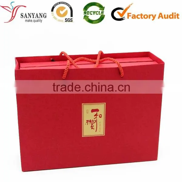 Professional Handmade Leather Cardboard Tea Box With 4 Small Tea Gift Box Set photo-4