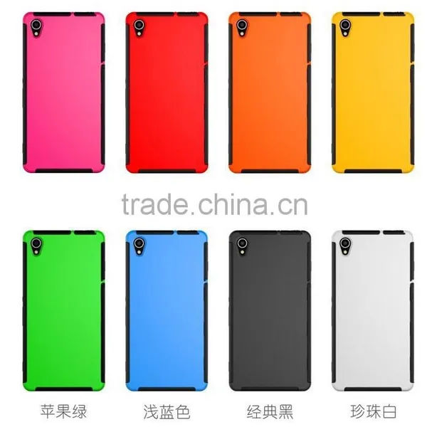 2 in 1 Hybrid Front Touch Screen Protective Case For Sony Xperia Z3/For Sony C3 photo-3
