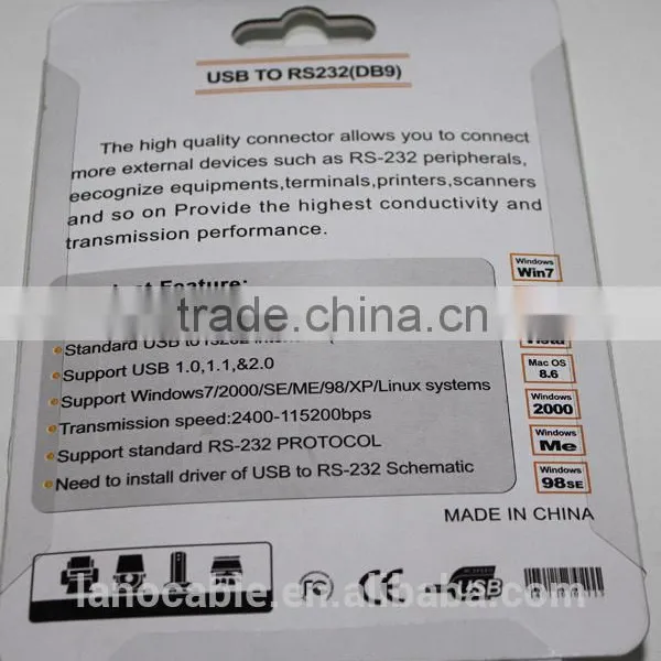PL2303 Male Usb to Serial Rs232 Cable Driver photo-4