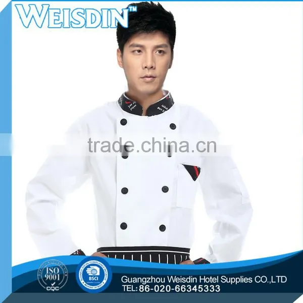Mandarin Collar Short-sleeve Chef Coat photo-3